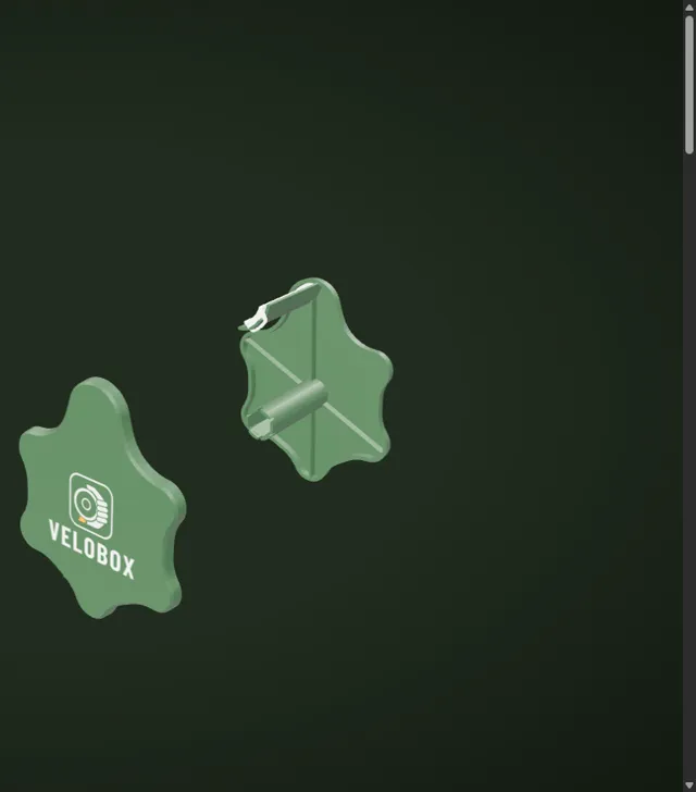 Il guscio del VELOBOX che si stacca