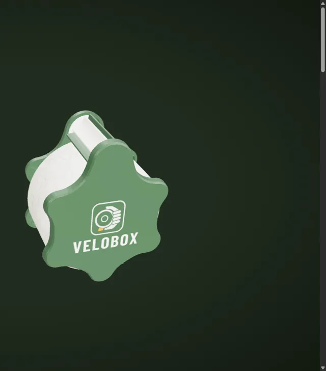 Il guscio del VELOBOX che si richiude a scatto